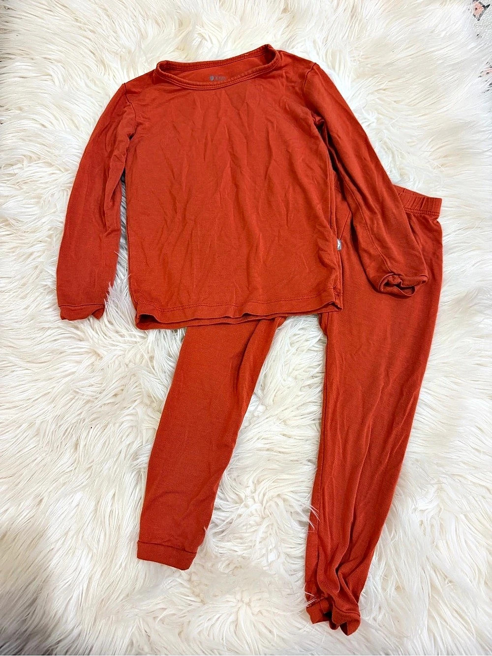 Kyte Baby Long Sleeve Toddler Pajama Set Orange Size 2T